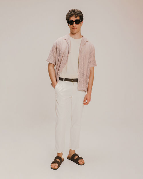 Camisa Tejida Beige